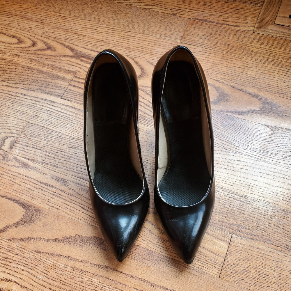 Yves Saint Laurent Black Pump w Wood Heel EU 38.5 - Picture 3 of 5
